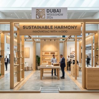 تصميم أجنحة معارض حديثة لمعرض دبي للأخشاب 2026