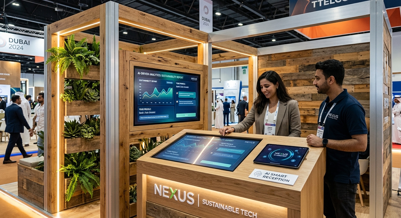 تحول جذري في معارض دبي 2026: دمج ذكاء الاصطناعي مع التميز المستدام والنمطي EXHIBITION STAND DUBAI